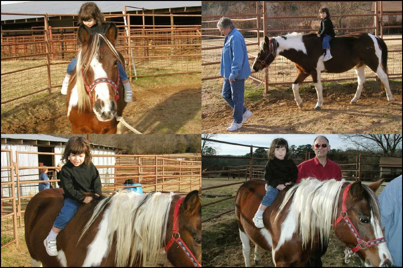 My first pony ride with Aunt Joyce at the Craig Farm in Arkansas.