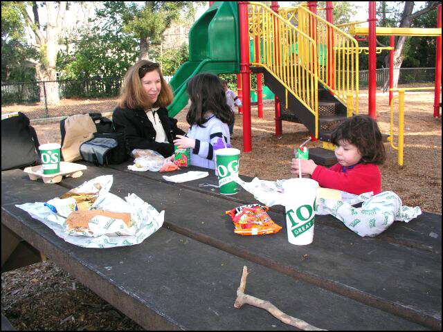 Lunch at the playground
