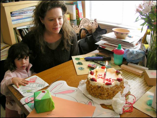 Mommy -- blow out the candles
