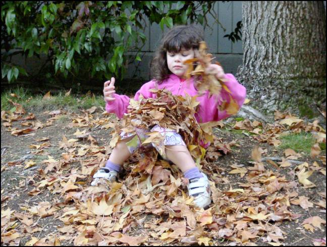 I want to be all covered with leaves