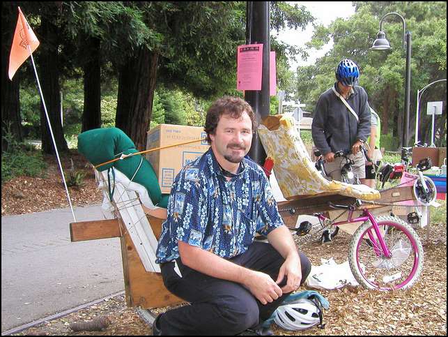 Tom Kobat, builder of wooden bikes!