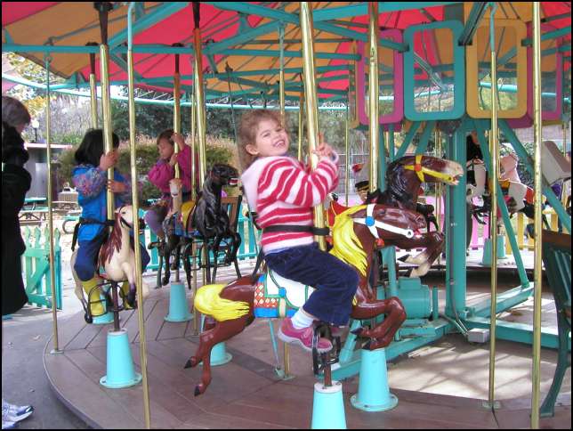 Ava on the carousel
