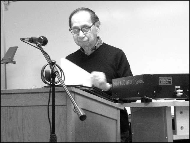 Herb Wong conducts a Jazz Class through the Palo Alto Adult Education system