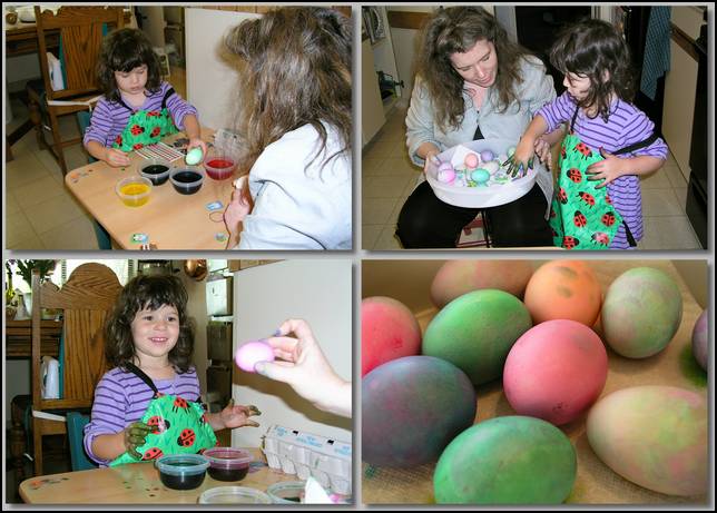 Easter was fun -- I liked coloring eggs and going on an Easter egg hunt.