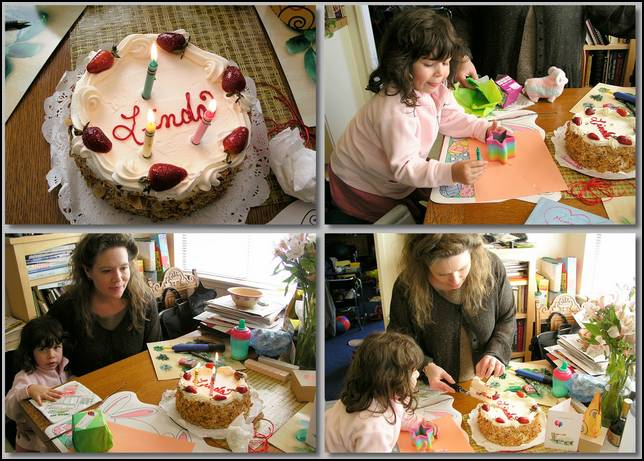 Celebrating Mommy's birthday
