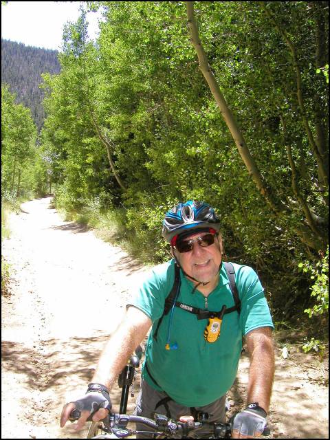 Stephen on the ride up to Marlette Lake