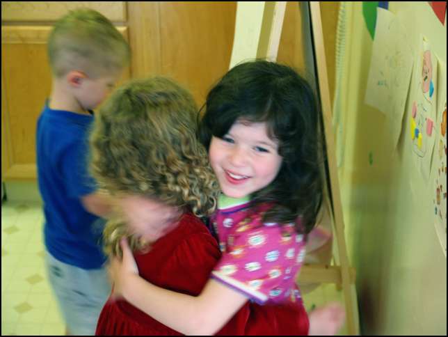 A big hug for Ava on her fourth birthday