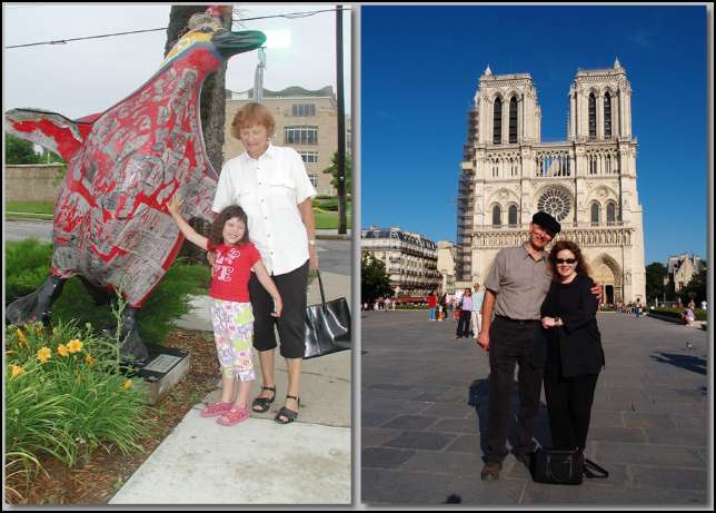 Sydney went to Tulsa for two weeks while Mommy and Daddy went to Paris and Heidelberg!