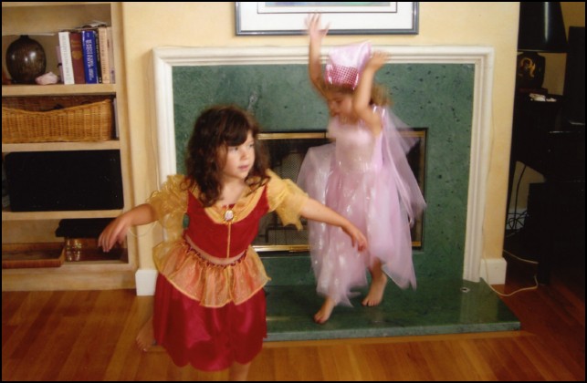Sydney and Ava -- the joy of dancing