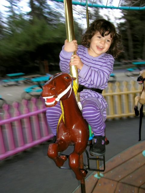 Ride-em cowgirl at Happy Hollow