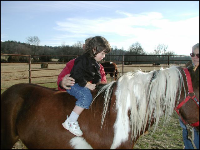 My first pony ride on Princes at the Craig Farm in Arkansas